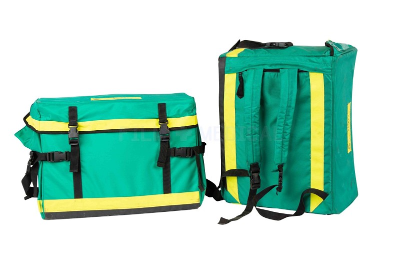 Green Paramedic Bag Dressed 